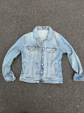 Vintage J CREW blue Denim Jean Jacket